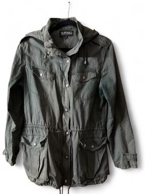 Buffalo David Bitton Olive Green Utility Anorak Jacket